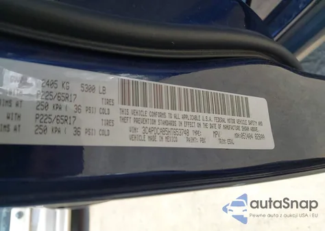 2017 Dodge Journey Se from USA, damaged, VIN 3C4PDCAB5HT653748